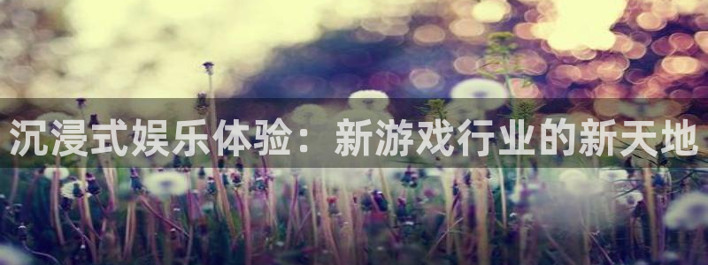 德国彩神集团：沉浸式娱乐体验：新游戏行业的新天地